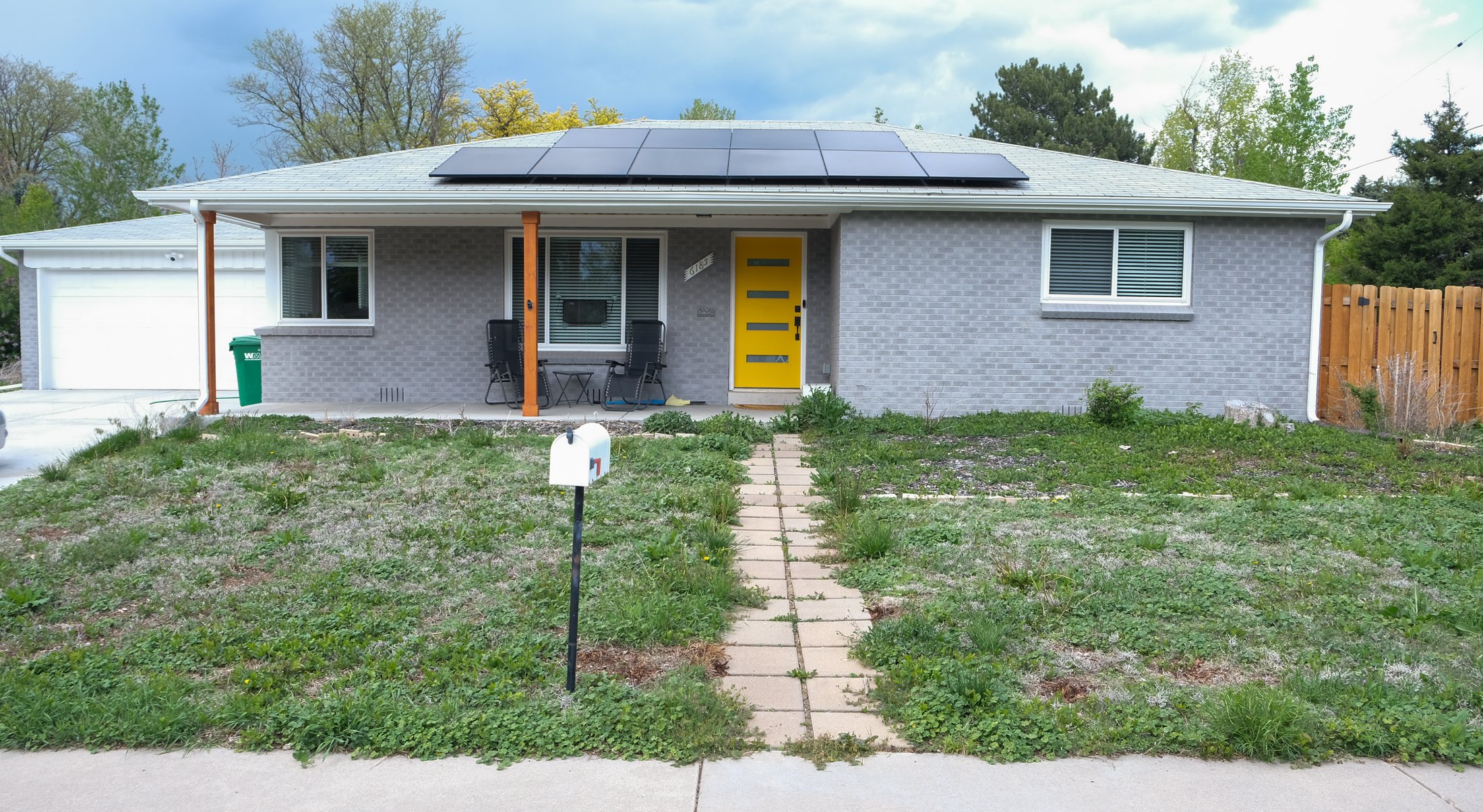 Little Foot Landscaping Project Wheat Ridge Yellow Door-03
