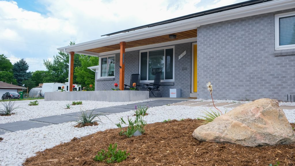 Little Foot Landscaping Project Wheat Ridge Yellow Door 08